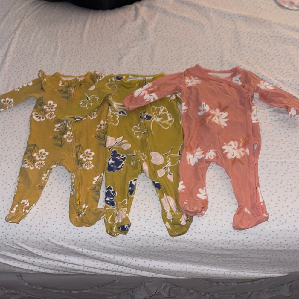 Floral Kids One Pieces - Set of 3